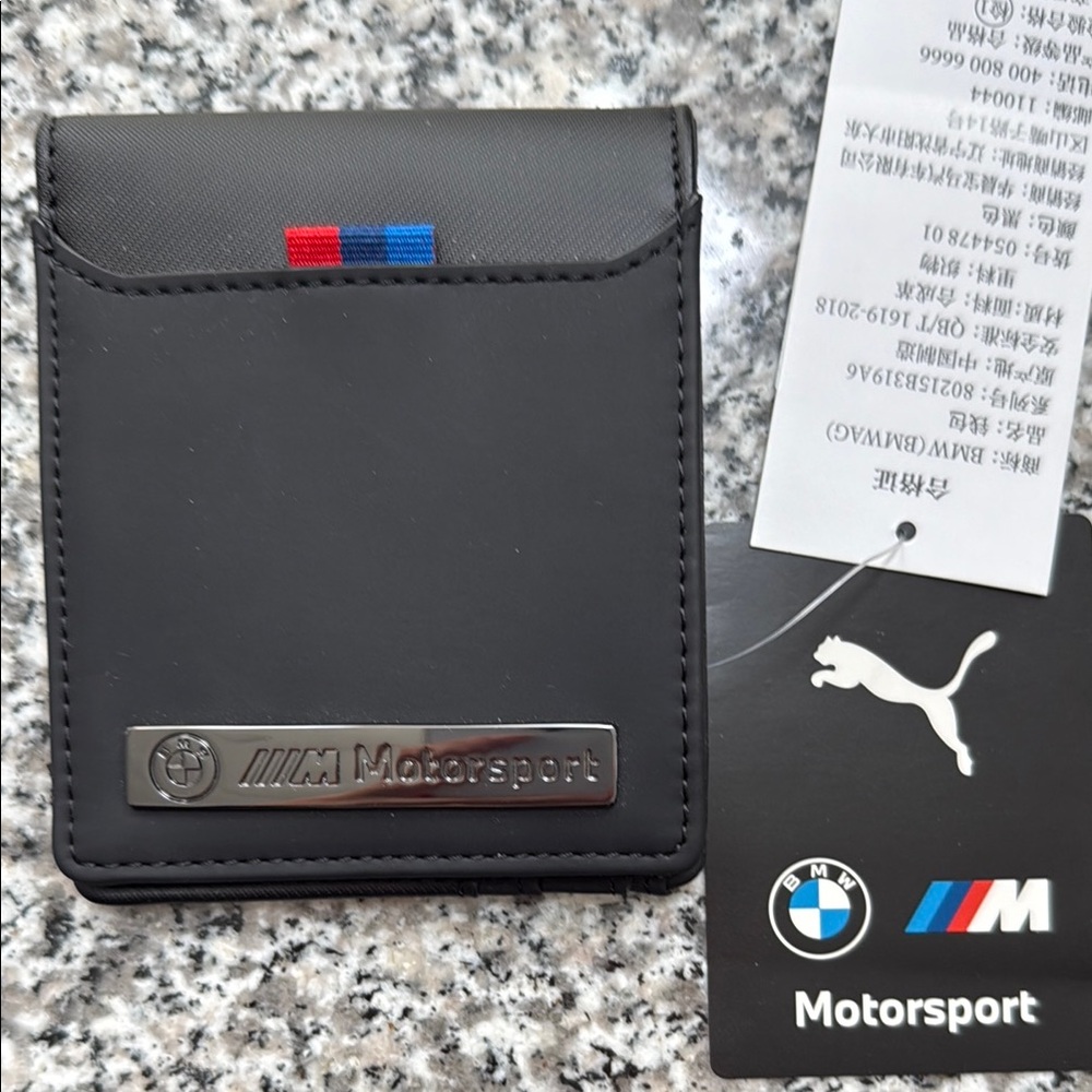 Puma BMW Motorsport Black Wallet